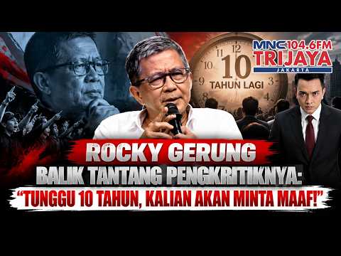 Rocky Attacked for Criticizing Jokowi: "I’ll Wait 10 Years, You’ll Be Apologizing to Me" | Trijaya