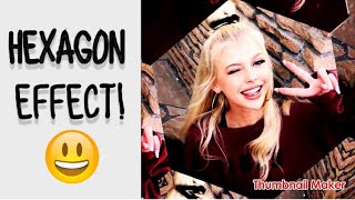 How to do the hexagon effect on video star!