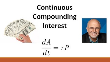 Dave Ramsey, Differential Equations and Continuous Compound Interest