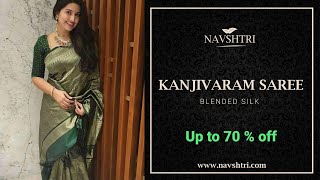 Army Green Kanjivaram Silk Saree screenshot 5