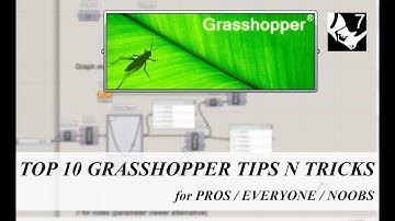 Top GRASSHOPPER tips and tricks tutorial for EVERYONE! (UI, Graphs, Clusters, Gates)