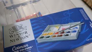 unwrapped Winsor Newton Cotman Water Colours #unwrapping #watercolor