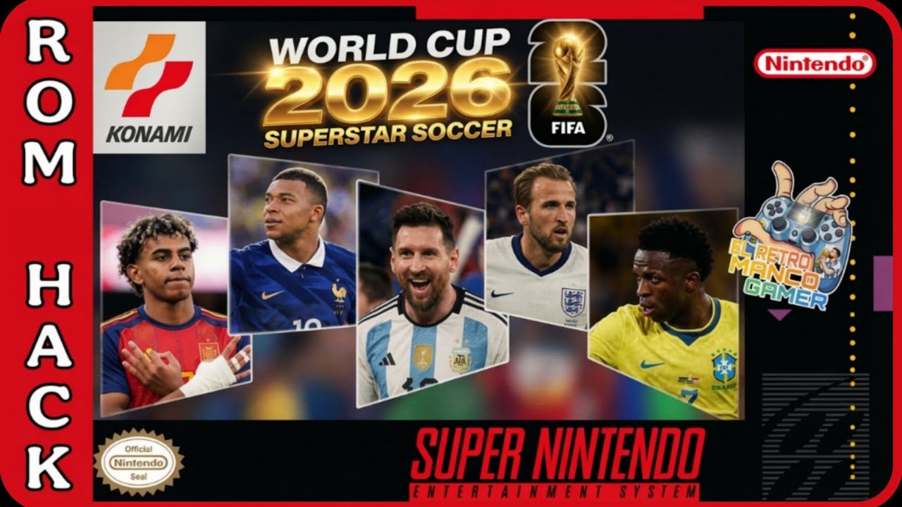 SUPERSTAR SOCCER WORLD CUP 2026!!⚽ ROMHACK (Super Nintendo)