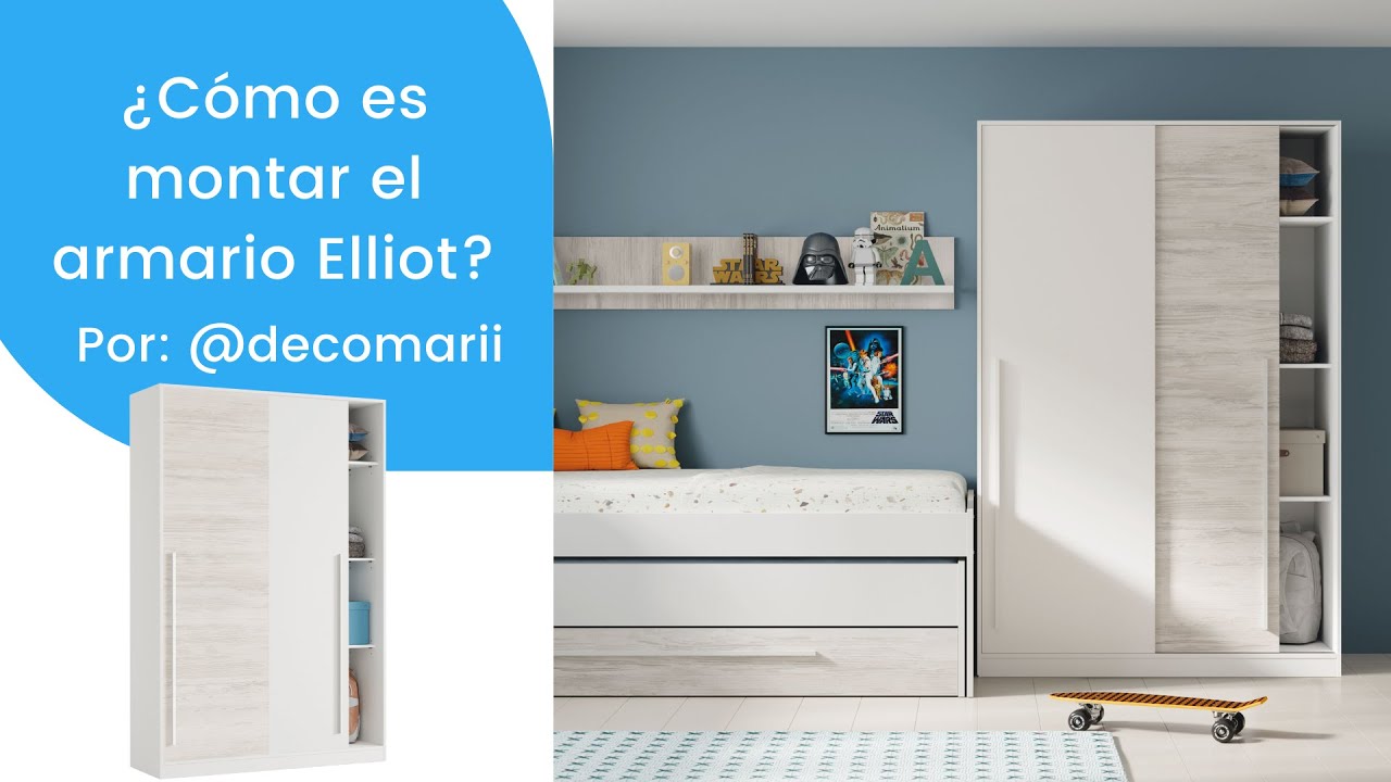 Comprar armario blanco barato juvenil Elliot