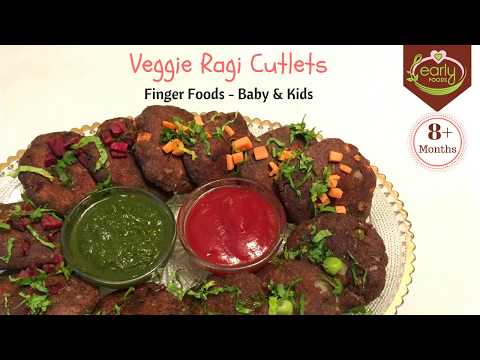 ragi-veggie-cutlets-|-finger-food-recipes-for-baby-&-kids-|-early-foods