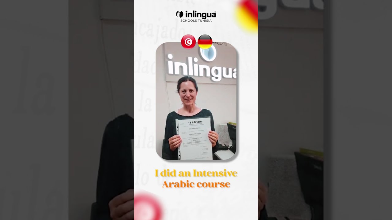 ✨ Discover Marcella’s testimonial after her intensive Arabic course at 𝐈𝐧𝐥𝐢𝐧𝐠𝐮𝐚 𝐒𝐜𝐡𝐨𝐨𝐥𝐬 𝐓𝐮𝐧𝐢𝐬𝐢𝐚 ✨