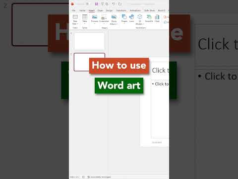 Vídeo: Com es fa word art a PowerPoint?