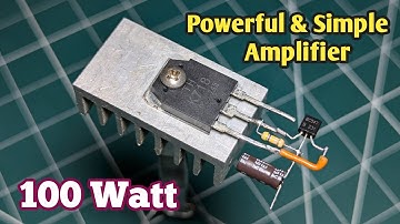 How To Make A Simple And Powerful Amplifier. Using D718 Transistor. Homemade. DIY Amplifier.