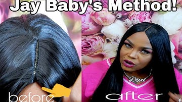 JAY BABYS METHOD ON HOW TO FIX A BULKY HUMP & MAKE A SYNTHETIC WIG LOOK MORE NATURAL #jaybabysmethod