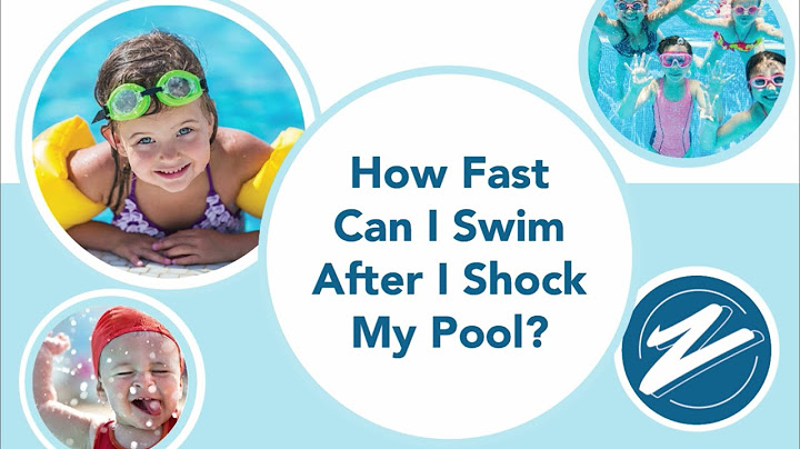 How soon can you swim after shocking a pool