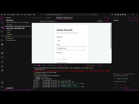 Task 9 - Full Stack Task Manager | Flask + SQLite | Python Internship