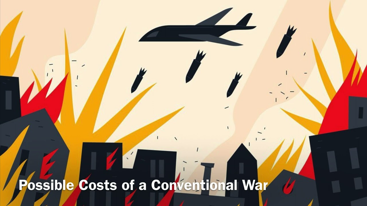 When a country is engaged in a conventional war, what are the costs? - Why?