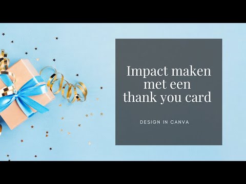 Webshop bedankkaart om je verkopen te verhogen | Design in Canva tutorial | Thank you card template