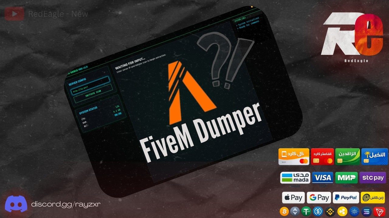 اقوى خدمه سحب ملفات فايف ام كامله | RedEagle Dumper Files