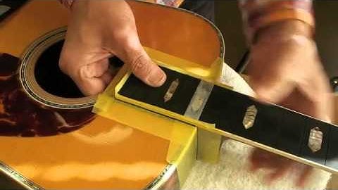 Gluing neck joint for neck reset on Martin D-45 - alternative view