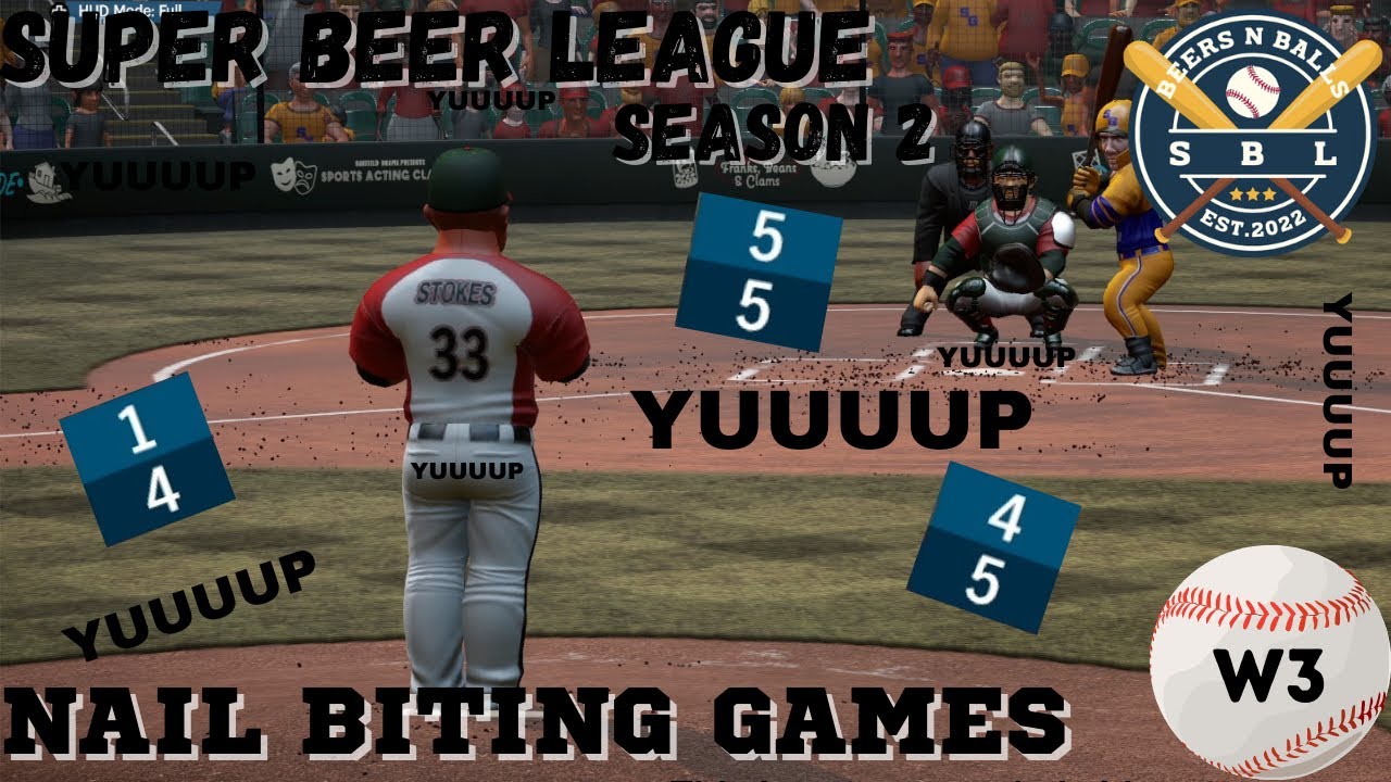 Super Beer League S2 Week 3 Nail Biting games (ft. Yup Stokes) YouTube