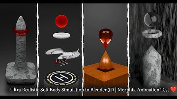 Ultra Realistic Soft Body Simulation in Blender 3D | Morphik Animation Test ❤️ | Satisfying 4K