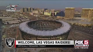 The las vegas raiders became official on jan. 22, 2020. more:
https://bit.ly/2rlanus