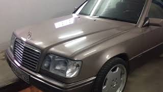 выхлопная система  на Mercedes w124 E220 кастам