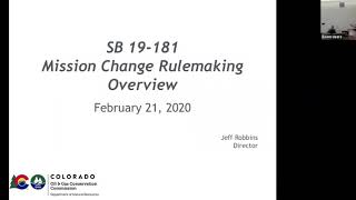 COGCC SW Colorado Stakeholder Public Meeting with Director Robbins - February 21, 2020
