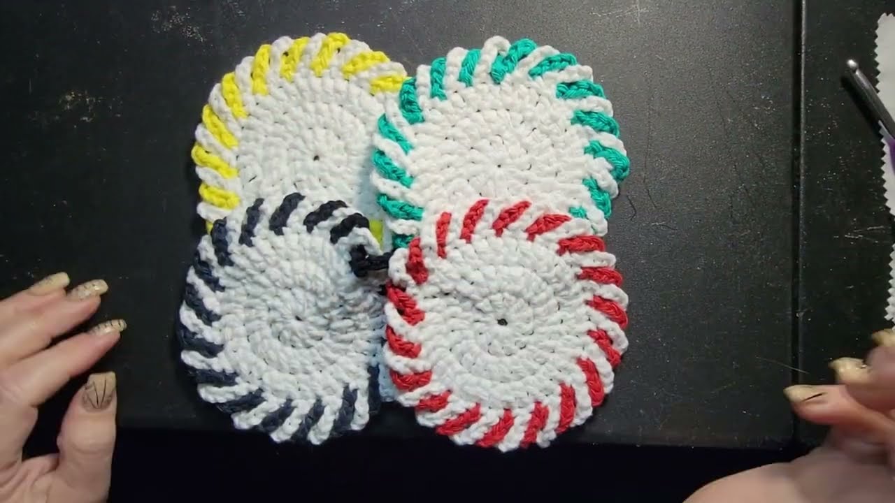 ВЯЗАНИЕ КРЮЧКОМ подставок под стаканы на Рождество и праздники. @wipandchain