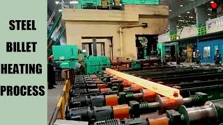 Billet Heating Furnace induction reheating machine #billetheating #reheatingmachine #heater