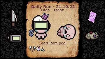 Daily run (21.10.22) - Laser Knife DIY - The binding of Isaac: Repentance