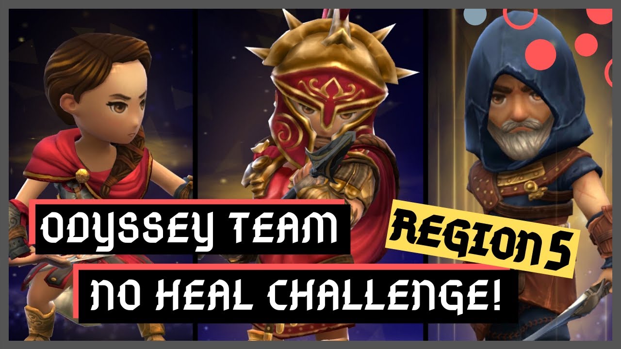 REGION 5 NO HEAL CHALLENGE. Odyssey Team - Assassin's Creed Rebellion