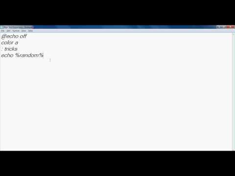 Matrix hack using notepad