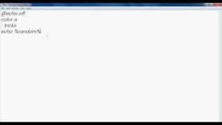 Matrix hack using notepad