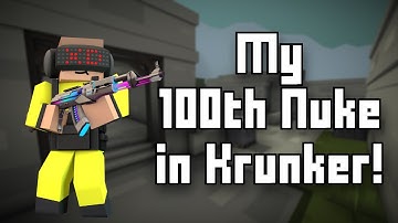 My 100th Nuke in Krunker.io! | Lostworld Spawntrap Nuke