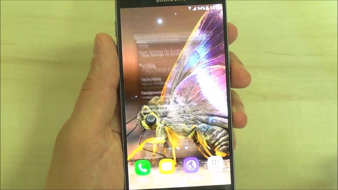 Macro butterflies live wallpaper for Android phones and tablets