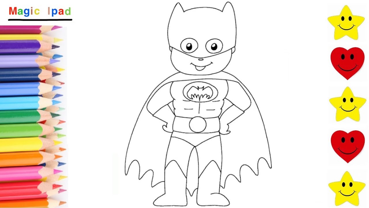 La ciudad Tratamiento milagro Como Dibujar y Colorear un DISFRAZ DE BATMAN 💓⭐ How to Draw a BATMAN  COSTUME - YouTube