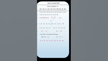 Finding an outlier in a dataset  #shorts #outlier