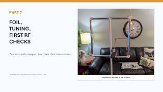 Foil, Tuning & First RF Checks | 2-Foot Square Loop Antenna | Part 7
