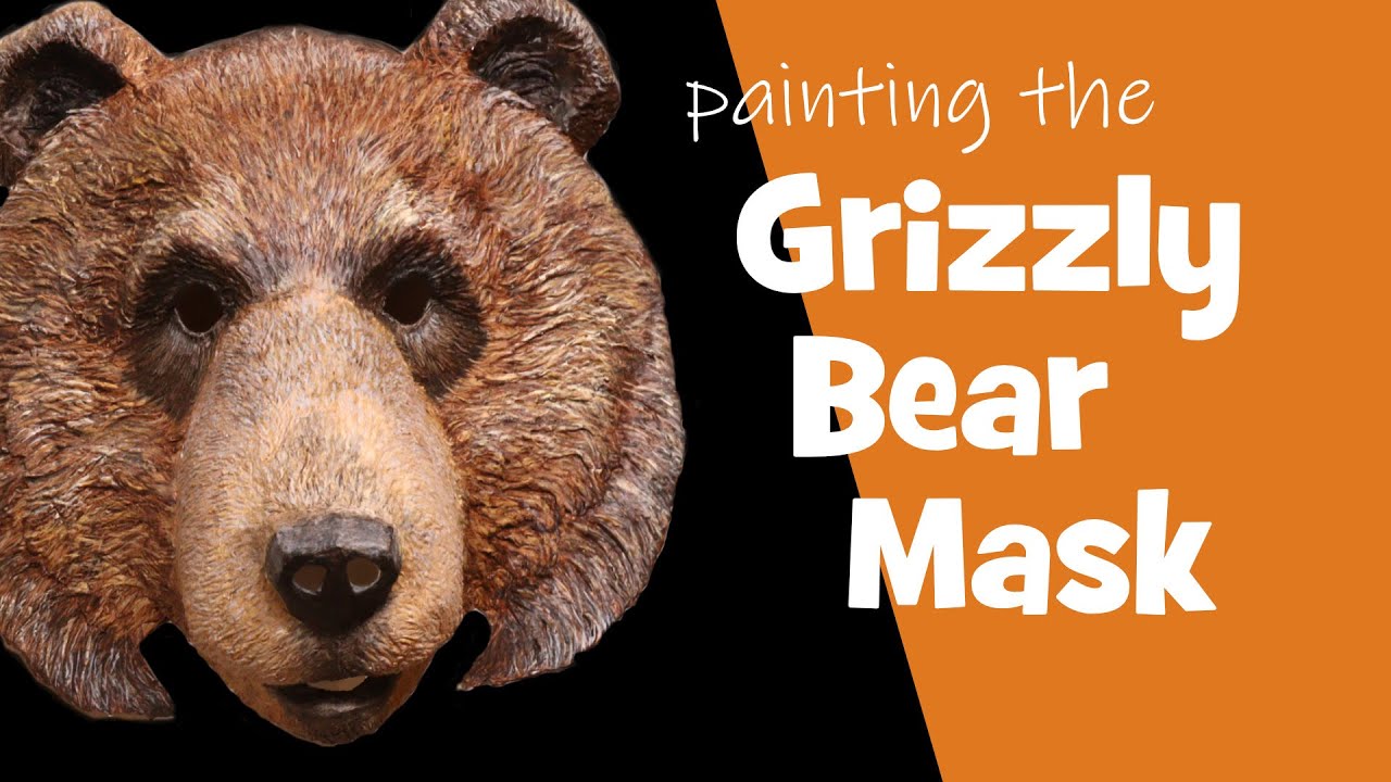 Grizzly Bear Pattern For A Mask Or Wall Sculpture âą Ultimate Paper Mache grizzly-bear-pattern-for-a-mask-or-wall-sculpture-ultimate-paper-mache