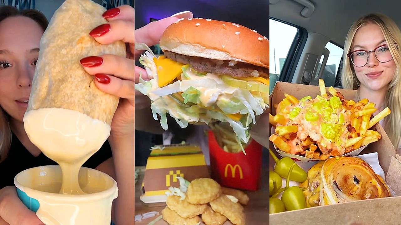 Asmr EATING 🍔| 186 | GIANT chipotle burrito, McDonald’s, Subway, Jollibee, Burger King and more!