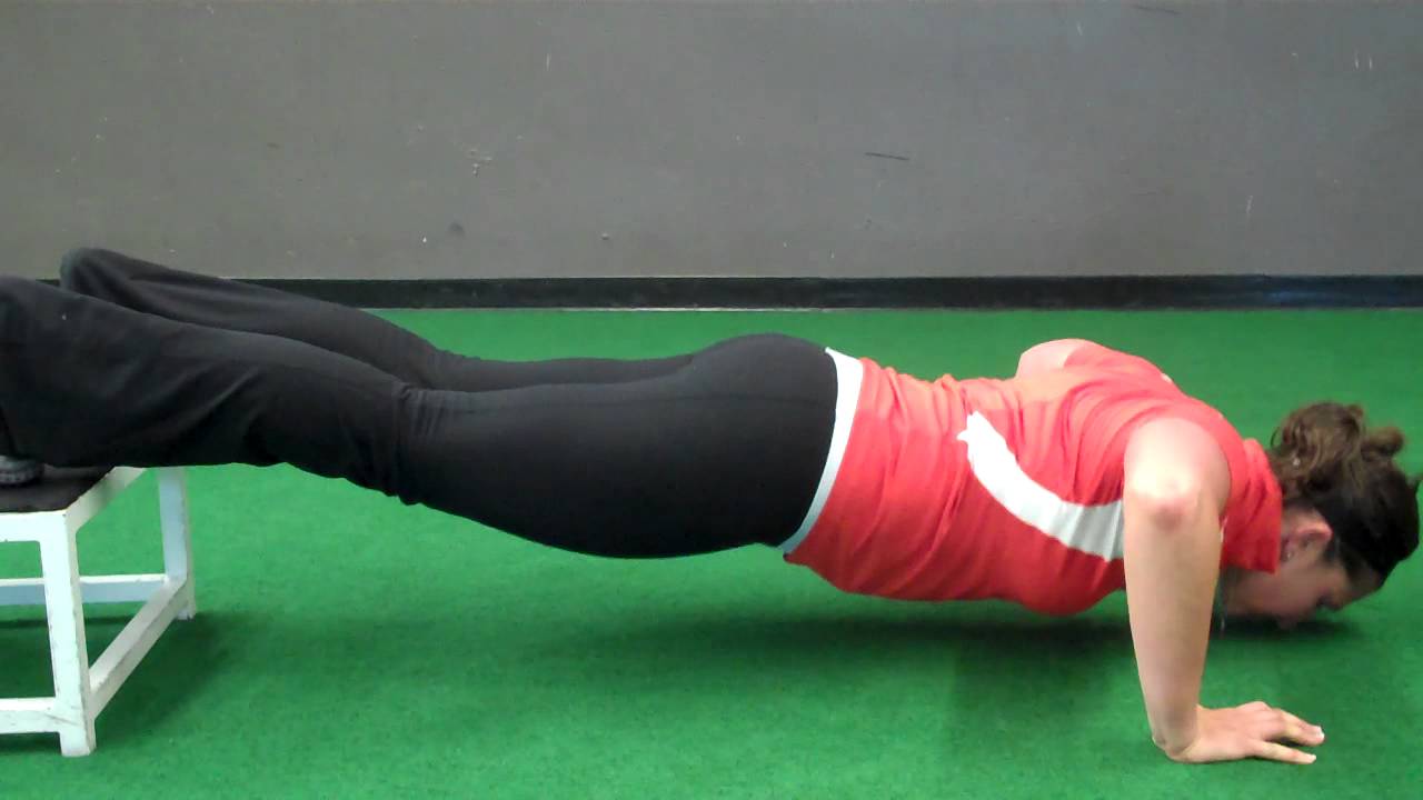 Rear feet elevated pushup YouTube