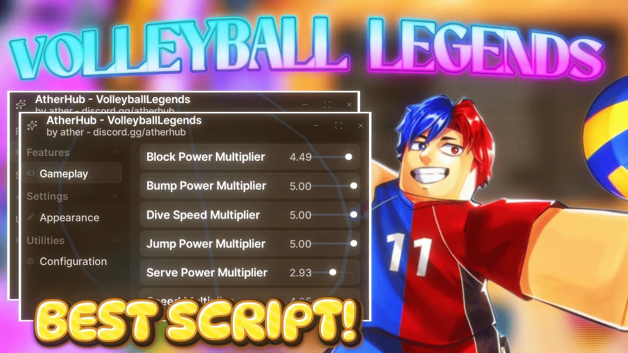 Roblox Volleyball Legends Script Hitbox, Esp, Auto Bump, Auto SPIN ...