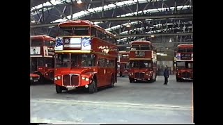 London Buses RoutemastersUpton Park Garage 1991