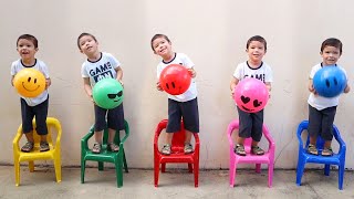 RAFAEL FOI CLONADO - Cinq petites boules ? | Comptines et chant d'enfants | Éducation des enfants