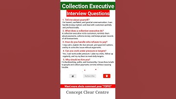 Collection Executive Interview Questions and Answers to ace your Dream Job