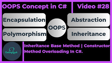 OOPS Concept In C# In Hindi | Inheritance Based Method & Constructors Method Overloading In C#.