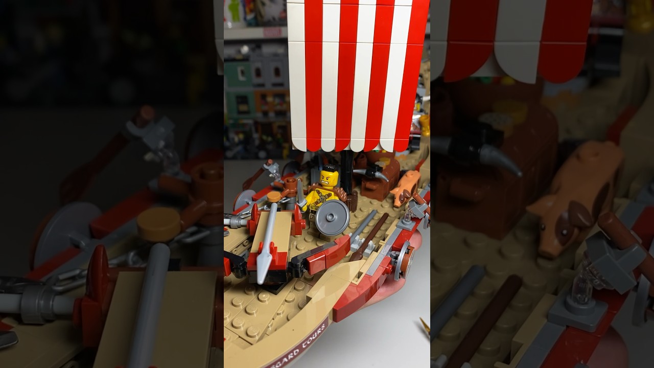 СОЗДАЛ ЛЕГО ЛОДКУ ВИКИНГОВ