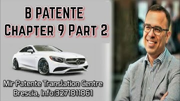 B Patente (Driving Licence) Chapter 9 Part 2