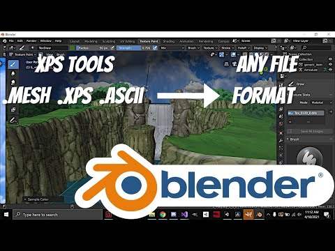 How to Import and Export XPS Files to Blender | Convert XPS - Ascii - Mesh Files in Blender