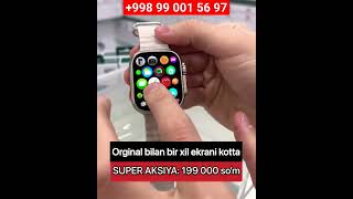 T8 Ultra Smart Watch 199ming +998-99-001-56-97 smart soat yetkazib berish bepul