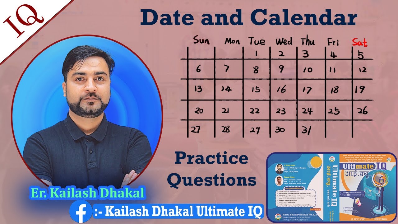 Date and calendar practice questions youtube
