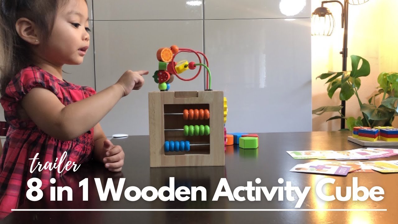 Trailer | 8 in 1 Wooden Activity Cube | Montessori Toys | Unboxing and Review