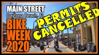 PERMITS CANCELLED | DAYTONA BIKE WEEK 2020 | MAIN STREET PARTIES ON by Mile Marker NEXT 4,456 views 3 years ago 13 minutes, 9 seconds